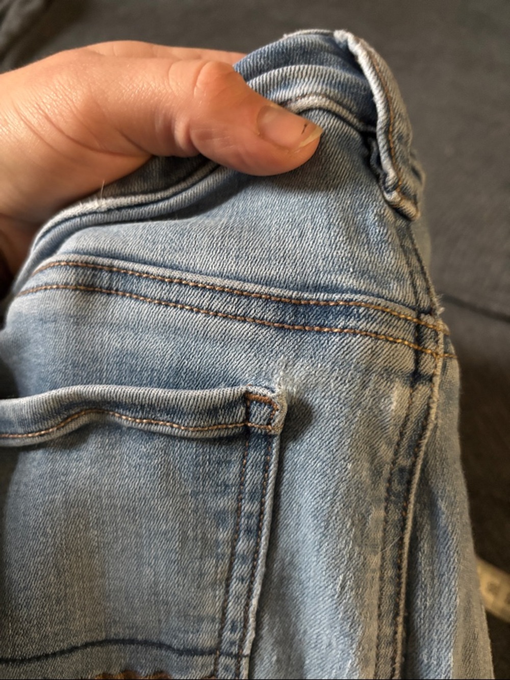 American Eagle Outfitters Light Blue Skinny Jeans | Size 6 - Picture 13 of 13